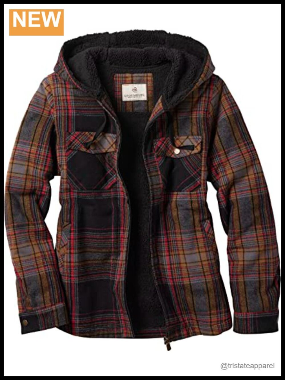 Women's Hooded Shacket Berber Lined Shirt Jacket with Faux Fur
